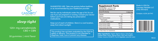 Cannapy Sleep Tight Gummies